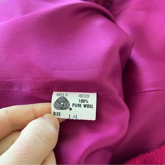 Vintage Penguin Women's Large Wool Trench Coat - Picture 7 of 7